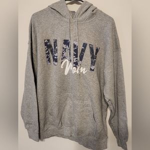Navy mom XL Hoodie